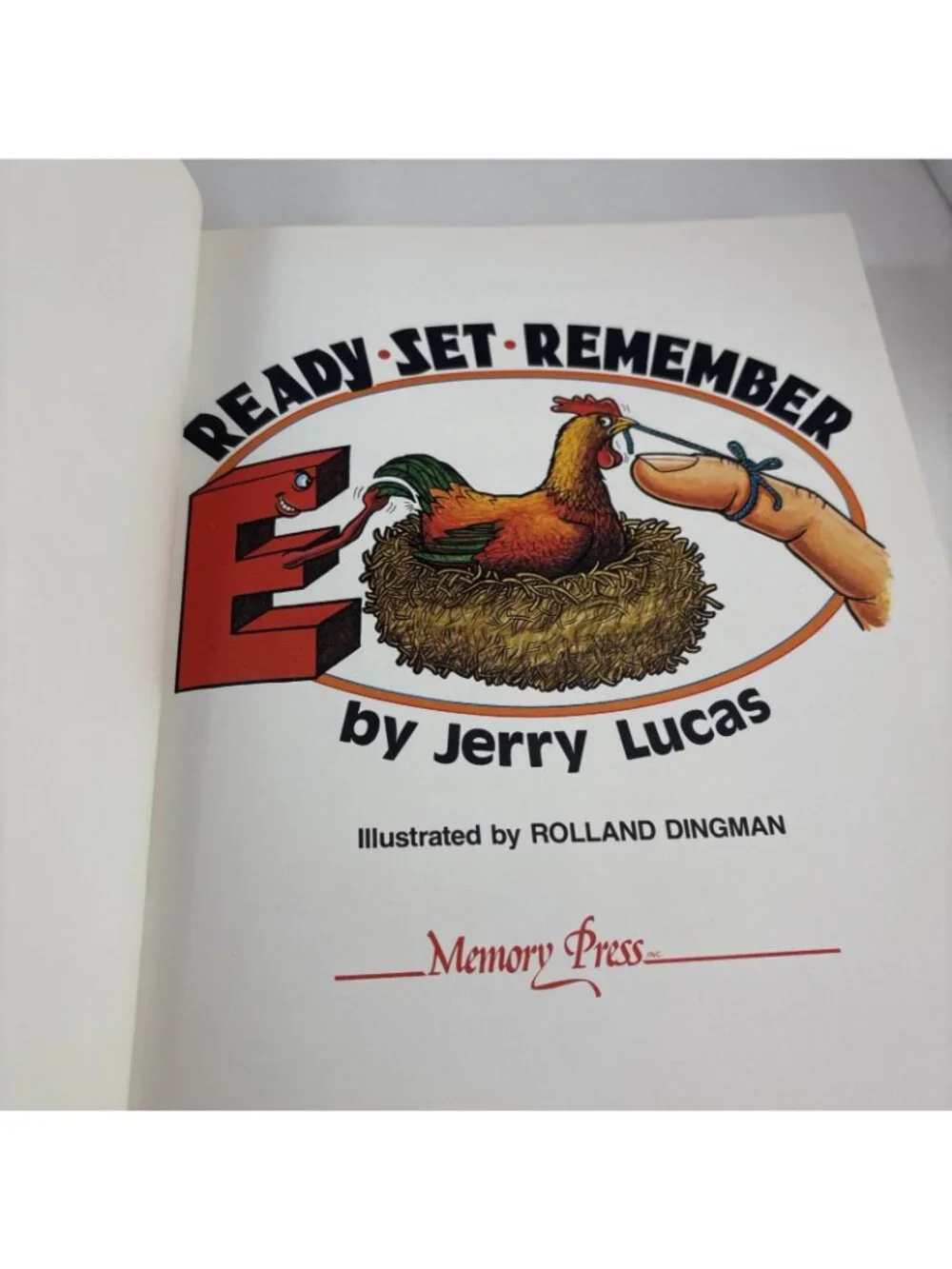 Ready Set Remember Jerry Lucas 1978 Harback Book Memory Press